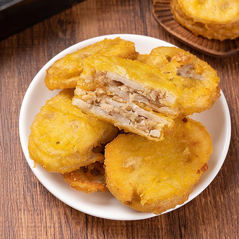 Frozen Fish Surimi Lotus Root Sandwiches For Frying factory