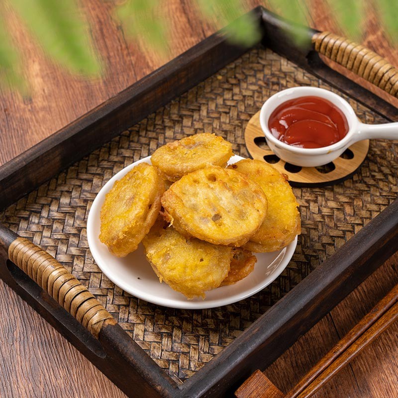 Frozen Fish Surimi Lotus Root Sandwiches For Frying suppliers